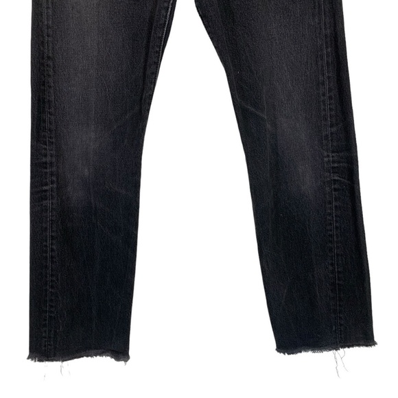 Levi's 501 Distressed High Rise Straight Leg Jeans Size 30 - Picture 4 of 8